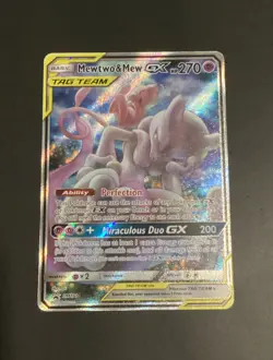 Pokemon TCG Mewtwo & Mew GX SM191 Tag Team Black Star Promo Sun & Moon (MINT) - Image 1