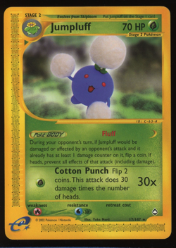 Pokemon 2002 Aquapolis - Jumpluff - Rare - 17 - Image 1