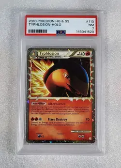 Typhlosion 110/123 PSA 7 NM HG & SS Prime Pokemon - Image 1