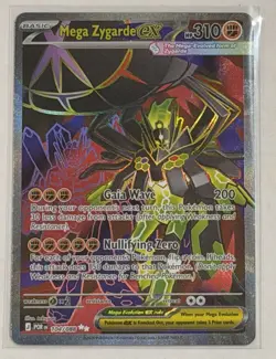 Mega Zygarde ex 104/088 Full Art Ultra Rare Pokemon TCG: Perfect Order NM Holo - Image 1