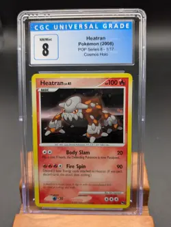 2008 Pokemon POP Series 8 Heatran Holo #1 CGC 8 - Image 1