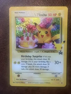 Birthday Pikachu 24/25 Celebrations Classic Collection Pokemon 25th Anniversary - Image 1