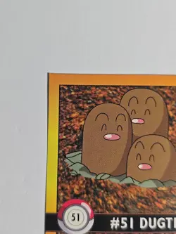 1999 Artbox Pokemon Sticker Series 1 #51 DUGTRIO Rare HTF - Image 2