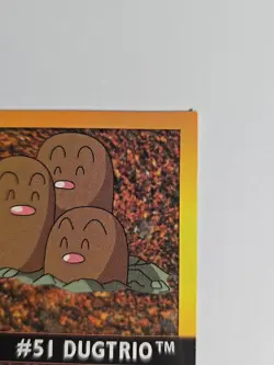 1999 Artbox Pokemon Sticker Series 1 #51 DUGTRIO Rare HTF - Image 3