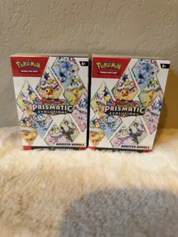 Pokemon TCG Prismatic Evolutions Booster Bundle Lot of 2 - New Factory Sealed - Image 1