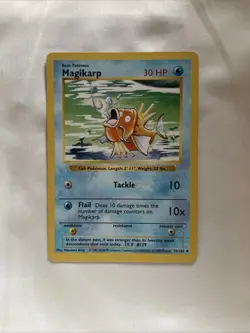 Pokemon TCG Magikarp 35/102 *Shadowless* Base Set English 1999 LP - Image 1