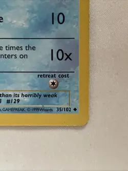 Pokemon TCG Magikarp 35/102 *Shadowless* Base Set English 1999 LP - Image 3