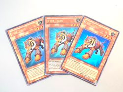 yugioh 3X Test Tiger GLAS-EN082 Ultra Rare 1st Edition near mint play set - Image 2