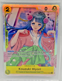 One Piece TCG Kouzuki Hiyori OP06‑108 TGC 10 Authentic Slab Wing of the Captain - Image 3