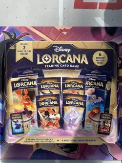 NEW Disney Lorcana: First Chapter Target Bundle Gift Box - 6 Boosters IN HAND - Image 1