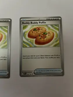Pokemon Temporal Forces Buddy-Buddy Poffin 144/162 TCG Pack fresh - Image 1