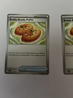 Pokemon Temporal Forces Buddy-Buddy Poffin 144/162 TCG Pack fresh - Image 3