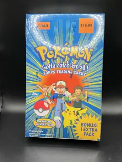 Pokemon 1999 TOPPS TV Animation Box - 11 packs - Factory Sealed - Image 1