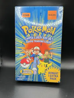 Pokemon 1999 TOPPS TV Animation Box - 11 packs - Factory Sealed - Image 2
