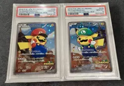 PSA 10 Pokemon Mario & Luigi Pikachu 2016 - 294/XY-P & 296/XY-P - Image 1