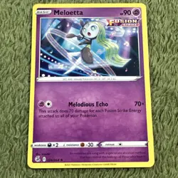 Meloetta 124/264 Rare Fusion Strike Pokemon TCG - Image 1