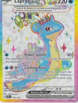 LAPRAS EX FULL ART POKEMON STELLAR CROWN 158/142 - Image 1