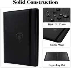 Premium 9-Pocket Trading Card Binder for YuGiOh, MTG & Sports Cards - Black - Image 2