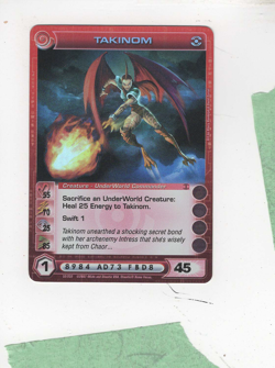 Chaotic creature card Underworld Super Rare Takinom low - Image 1