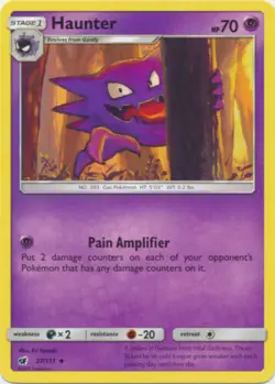 POKEMON CARD HAUNTER 37/111 NO 093 GAS POKEMON TCG CCG - Image 1