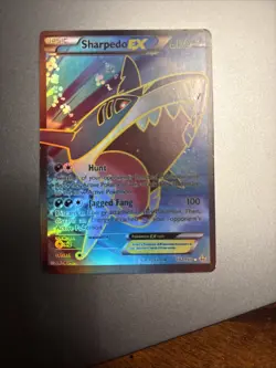 Sharpedo EX (Full Art) 152/160 card from the XY: Primal Clash Pokemon TCG set NM - Image 1