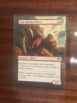 MtG Magic the Gathering Two-Headed Sliver Hand Painted Alter - Image 1