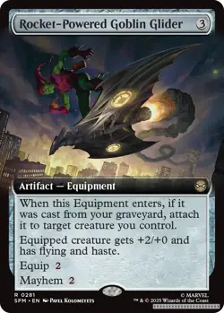 Rocket-Powered Goblin Glider (Extended Art) [SPM - 281] - NM [Normal] TCG MTG - Image 1