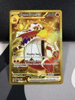 Skeledirge EX 272/193 Sv02 Paldea Evolved Gold Hyper Rare Holo Card NM Condition - Image 1