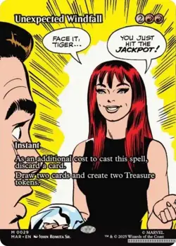 Unexpected Windfall (Borderless) [MAR - 29] - NM [Normal] TCG MTG - Image 1