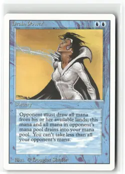 Drain Power Revised Edition Magic: The Gathering Rare Lightly Played - Image 1