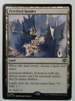 Petrified Hamlet *Rare* Magic MtG x1 Secrets of Strixhaven - Image 1