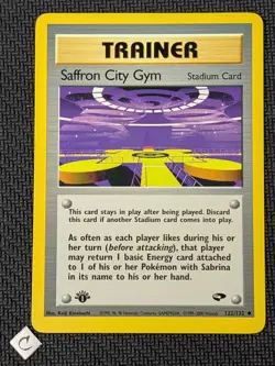 Saffron City Gym 122/132 - Gym Challenge 1st Edition Pokemon TCG NM - Image 1