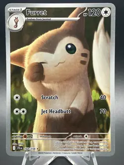 Furret 168/159 NM SV09: Journey Together Illustration Rare Pokemon TCG - Image 2