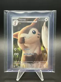 Furret 168/159 NM SV09: Journey Together Illustration Rare Pokemon TCG - Image 4