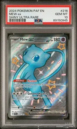 2024 English Pokemon MEW ex #216 (PSA 10) - Image 1