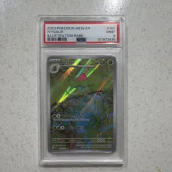 Pokemon Ivysaur Illustration Rare Holo 167/165 Scarlet & Violet 151 PSA 9 2023 - Image 1