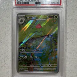 Pokemon Ivysaur Illustration Rare Holo 167/165 Scarlet & Violet 151 PSA 9 2023 - Image 3