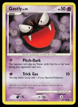 Gastly 62/100 Common Stormfront Pokemon Lightly Played - Image 1