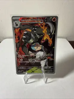 Team Rocket's Houndoom 191/182 Pokemon Destined Rivals Illustration Rare NM 2025 - Image 1