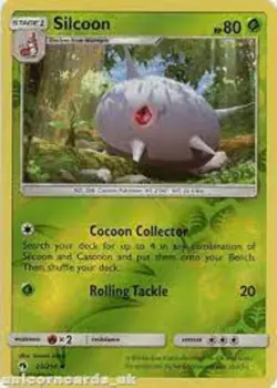 POKEMON CARD REVERSE HOLO SILCOON 25/214 NO 266 COCOON POKEMON TCG CCG - Image 1