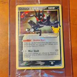 Pokemon Greninja Gold Star SWSH144 Promo Holo SEALED - Image 1