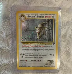 Pokemon Giovanni's Persian 60 HP Gym Challenge 8/132 Holo Rare Stage 1 2000 TCG - Image 1