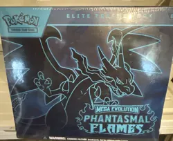 Pokemon Mega Evolution Phantasmal Flames Elite Trainer Box Factory Sealed - Image 1