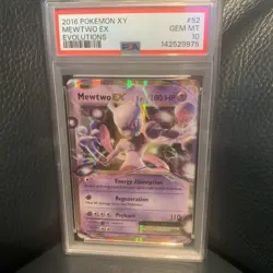 Pokemon Mewtwo EX TCG 52/108 XY Evolutions Extended Art Ultra Rare Holo 2016 - Image 3