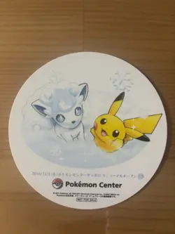 Pokemon Center Coaster Pikachu Alolan Vulpix Limited 3Set SAPPORO Promo NFS - Image 3