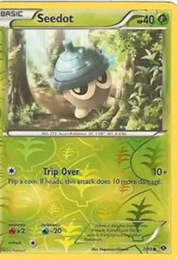 POKEMON CARD REVERSE HOLO SEEDOT 2/99 NO 273 ACORN POKEMON TCG CCG - Image 1