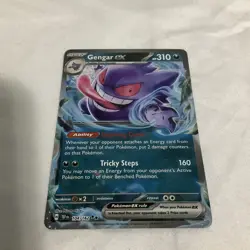 GENGAR EX 2024 POKEMON TEMPORAL FORCES DOUBLE RARE 104/162 Q5542 - Image 3