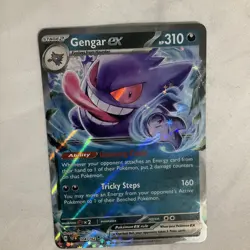 GENGAR EX 2024 POKEMON TEMPORAL FORCES DOUBLE RARE 104/162 Q5542 - Image 4