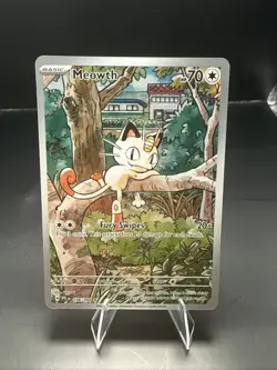 Pokemon Meowth Illustration Rare ME02: Phantasmal Flames 106/094 NM - Image 1