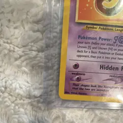 Pokemon Unown [J] 40 HP Wotc Promo 38/53 Regular Basic Promo 2001 Pokemon TCG - Image 2